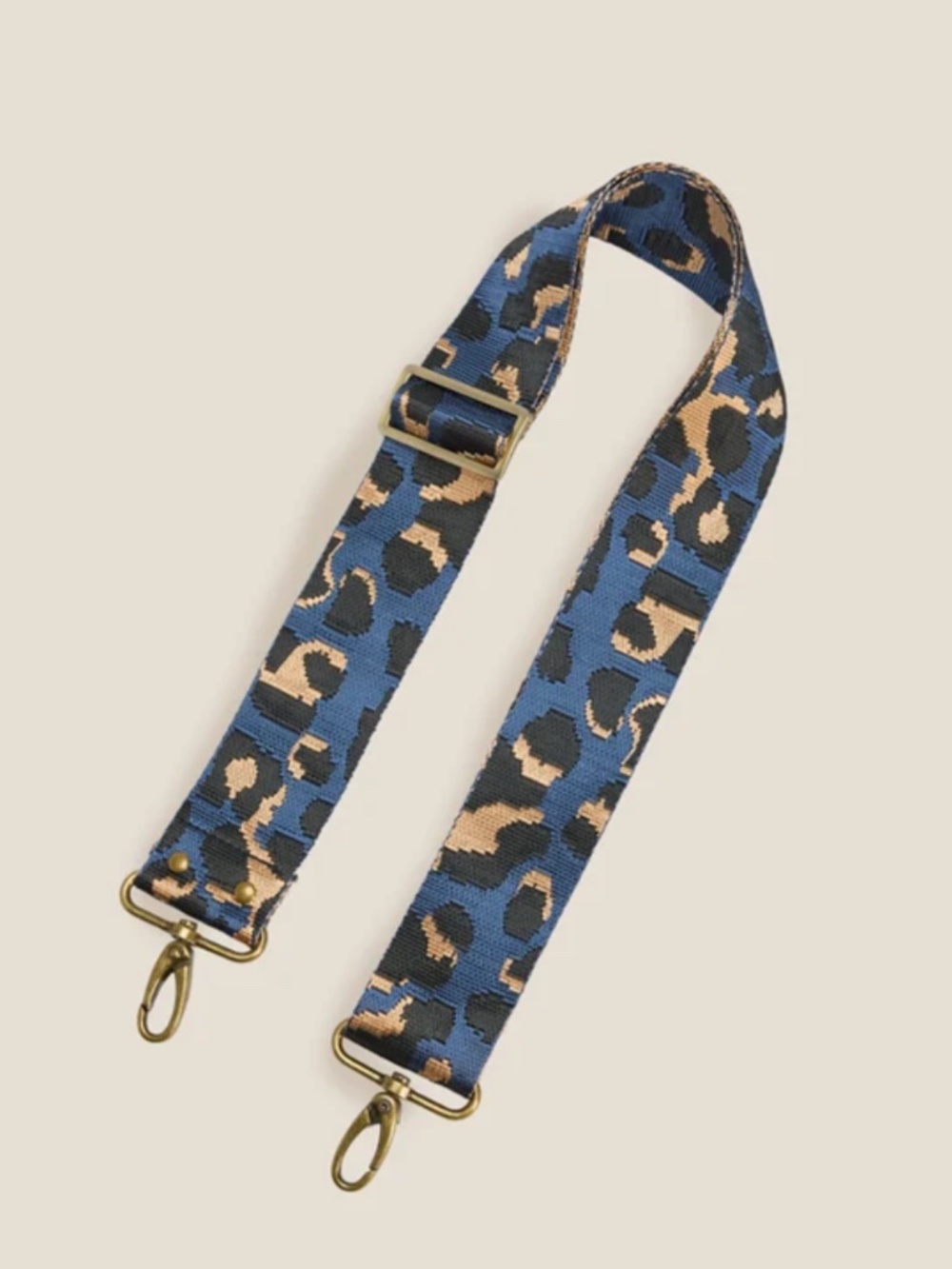 NWOT Parker Thatch Adjustable Crossbody Strap - Leopard Navy